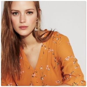 Express Floral Chelsea Blouse